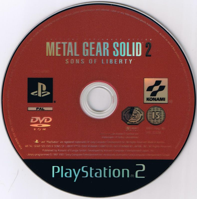 Media for Metal Gear Solid 2: Sons of Liberty (PlayStation 2)