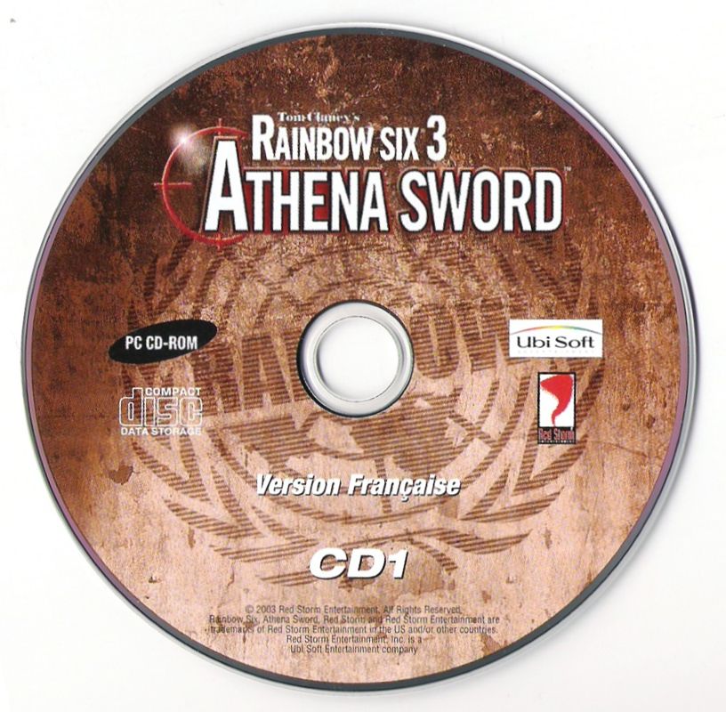 Media for Tom Clancy's Rainbow Six 3: Athena Sword (Windows): Disc 1/2