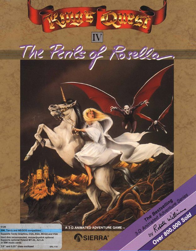 Front Cover for King's Quest IV: The Perils of Rosella (DOS) (SCI version)