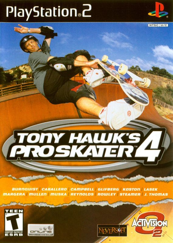 Front Cover for Tony Hawk's Pro Skater 4 (PlayStation 2)