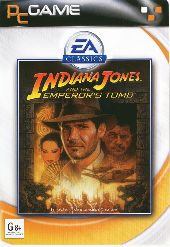 Front Cover for Indiana Jones and the Emperor's Tomb (Windows) (EA Classics release)