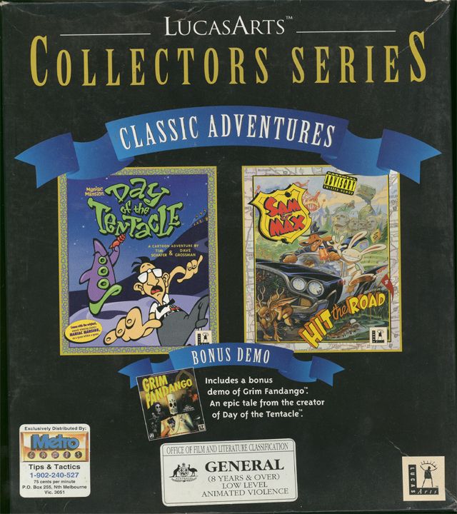 Front Cover for Sam & Max and Day of the Tentacle Classic Adventures Pack (DOS)