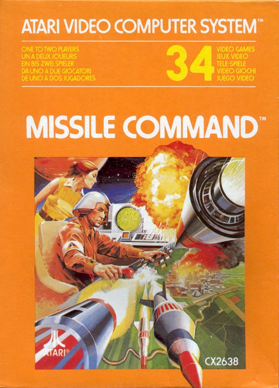 Front Cover for Missile Command (Atari 2600) (1991 release)