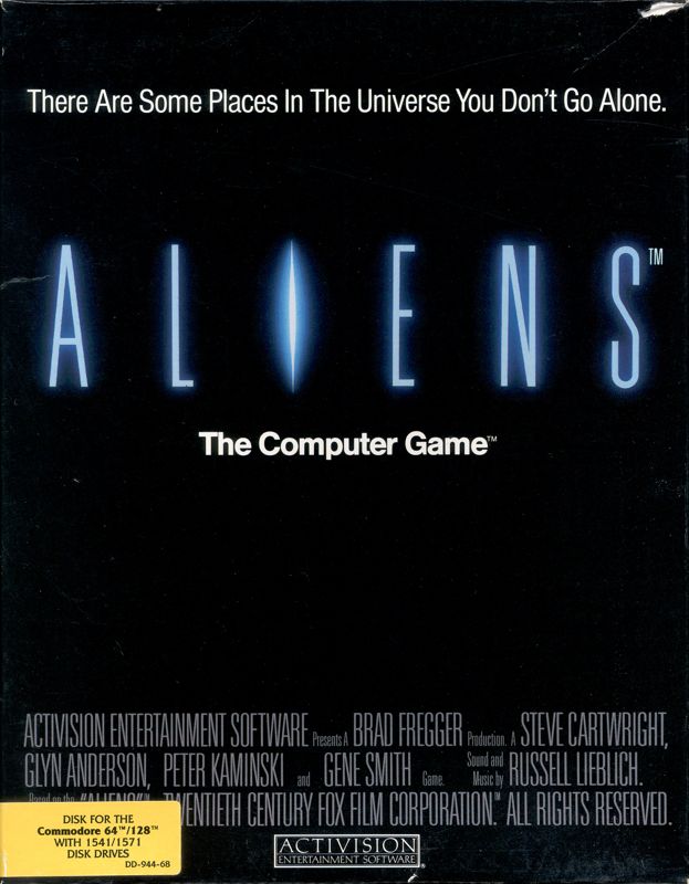 Front Cover for Aliens: The Computer Game (Commodore 64)