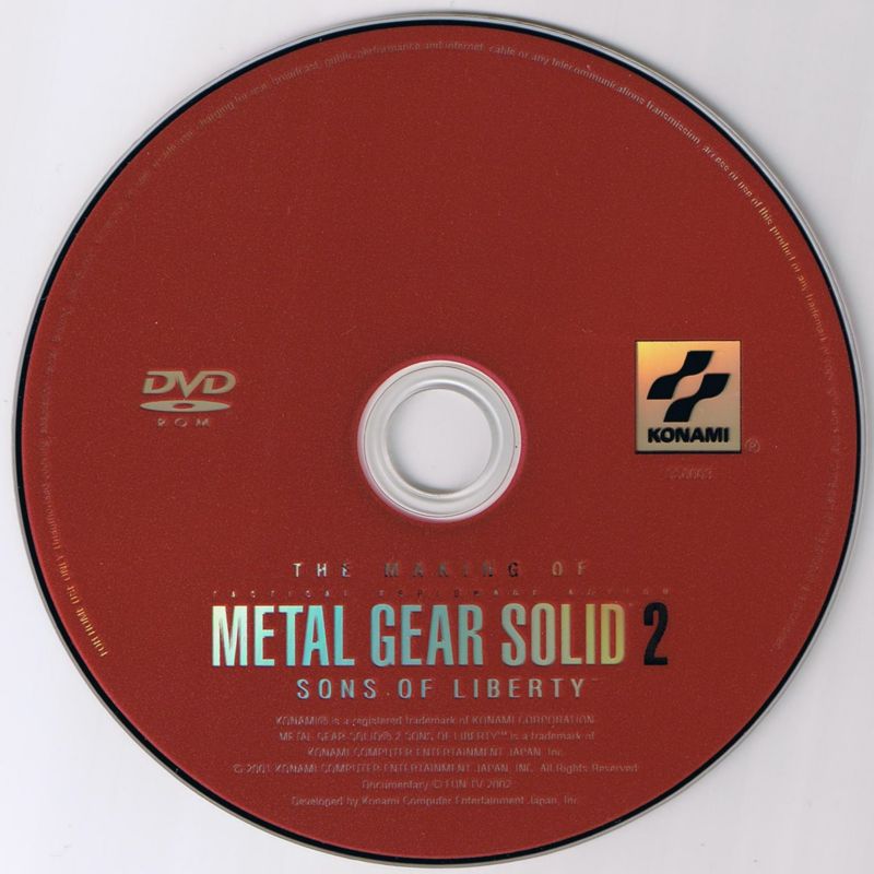 Extras for Metal Gear Solid 2: Sons of Liberty (PlayStation 2): Making of MGS2
