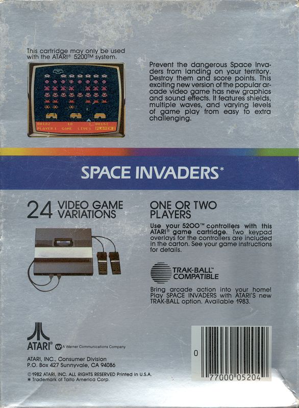 Space Invaders cover or packaging material - MobyGames