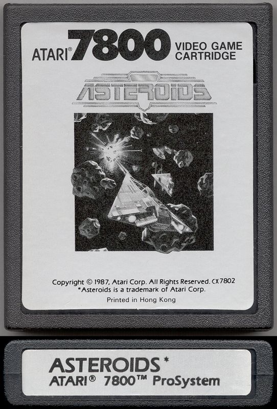 Media for Asteroids (Atari 7800)