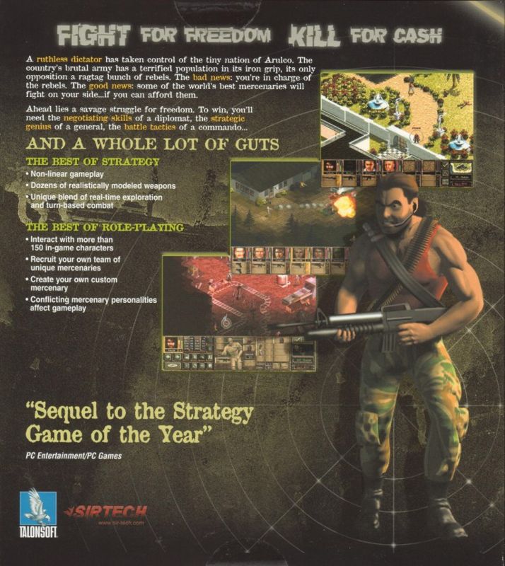 Back Cover for Jagged Alliance 2 (Windows)