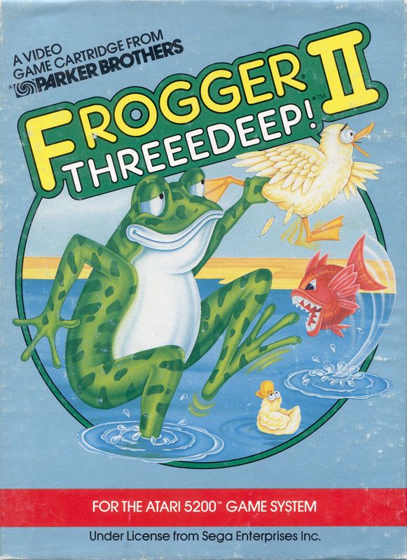 Front Cover for Frogger II: ThreeeDeep! (Atari 5200)