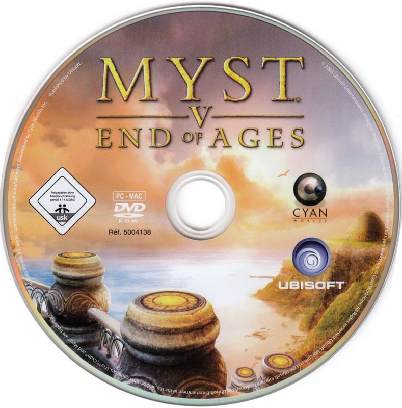 Media for Myst V: End of Ages (Limited Edition) (Macintosh and Windows) (Book-like box)