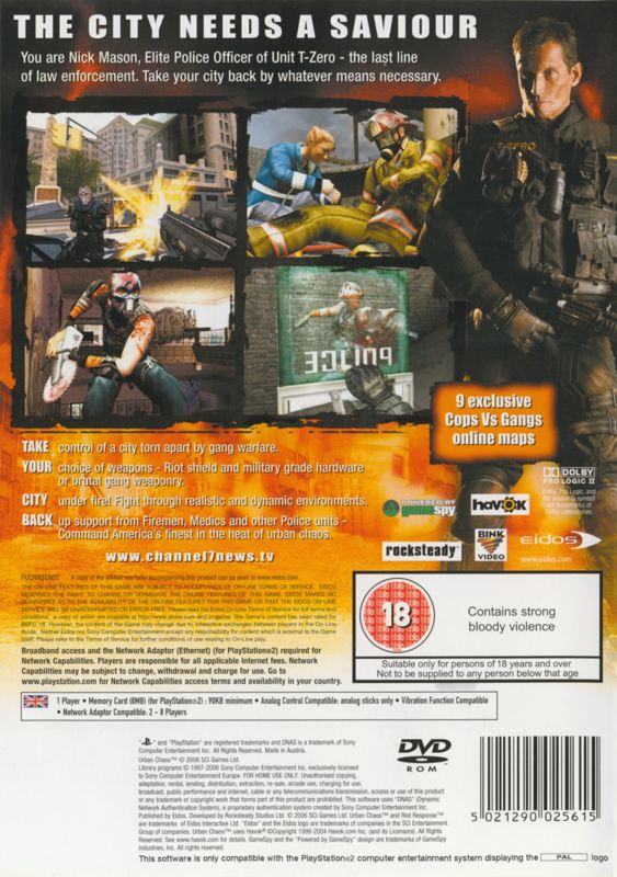 Urban Chaos Riot Response Cover Or Packaging Material Mobygames 5655