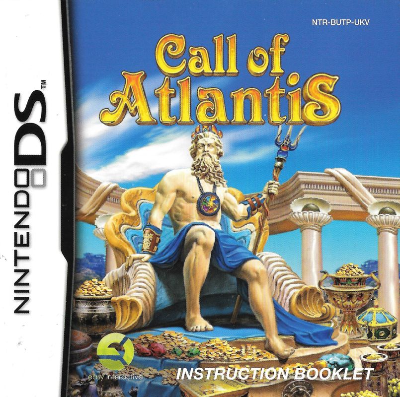Manual for Call of Atlantis (Nintendo DS): Front