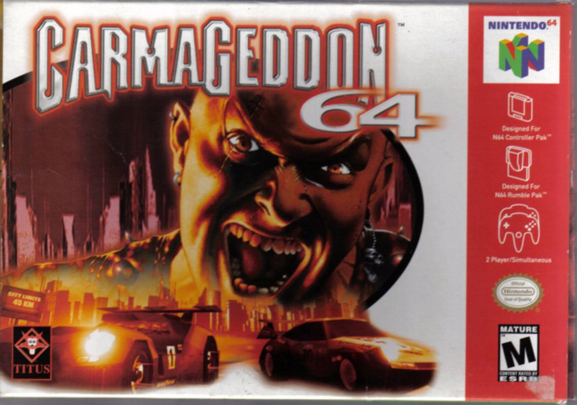 Front Cover for Carmageddon 2: Carpocalypse Now (Nintendo 64)