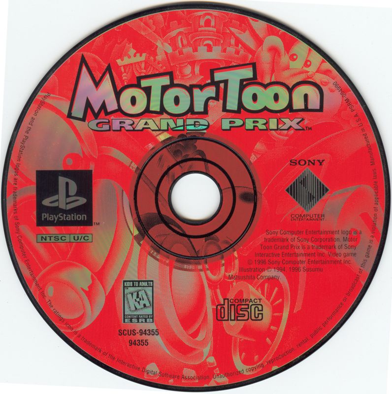 Media for Motor Toon Grand Prix (PlayStation)