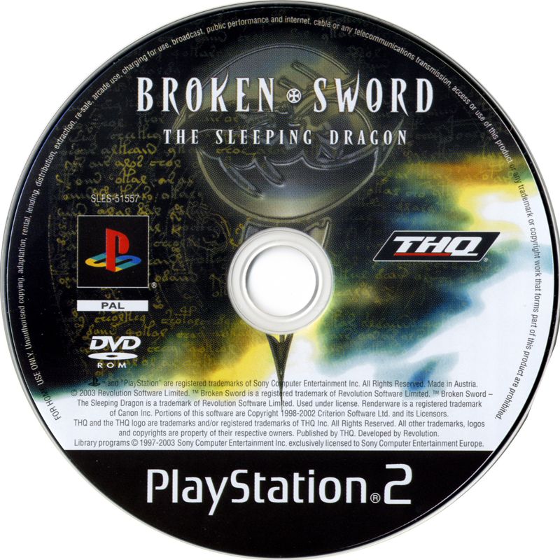 Media for Broken Sword: The Sleeping Dragon (PlayStation 2)