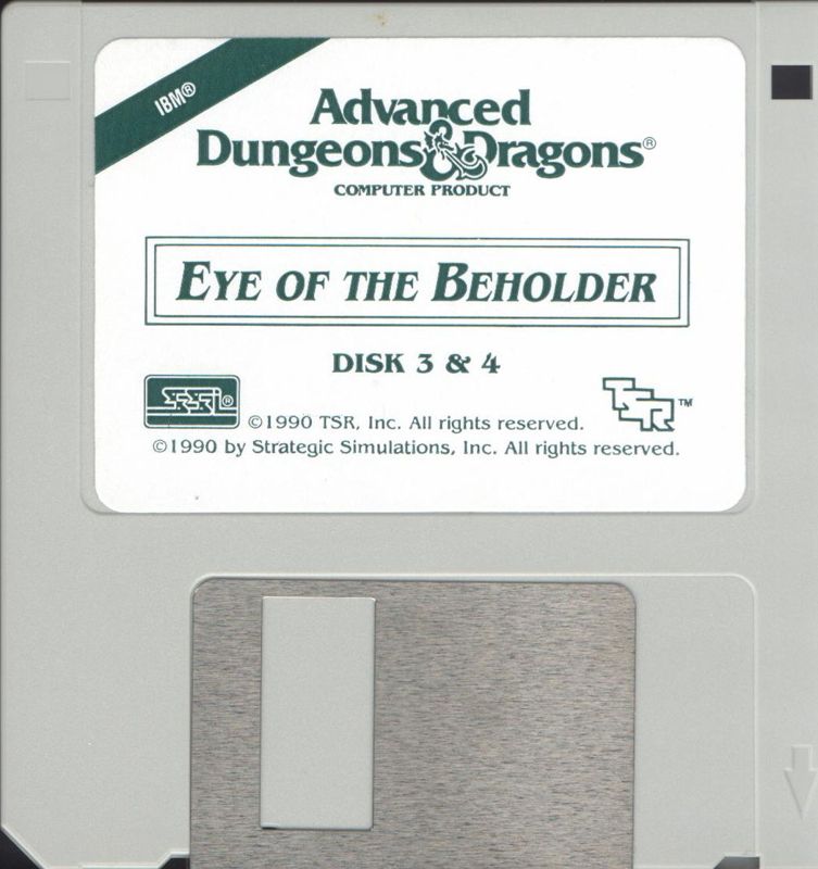 Media for Eye of the Beholder (DOS) (3.5" version): Disk #2 (Sides 3&4)
