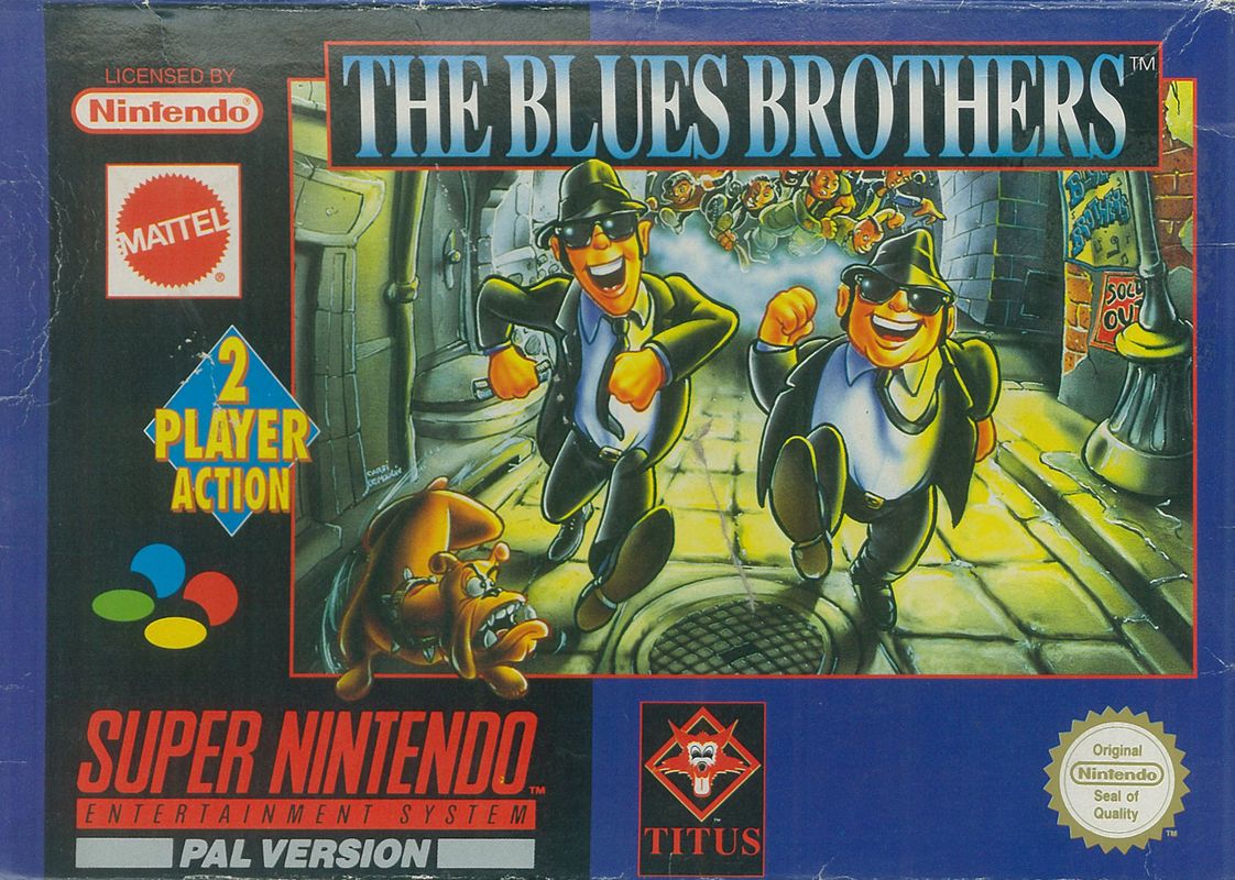 Front Cover for The Blues Brothers: Jukebox Adventure (SNES)
