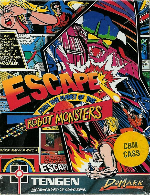 Front Cover for Escape from the Planet of the Robot Monsters (Commodore 64)