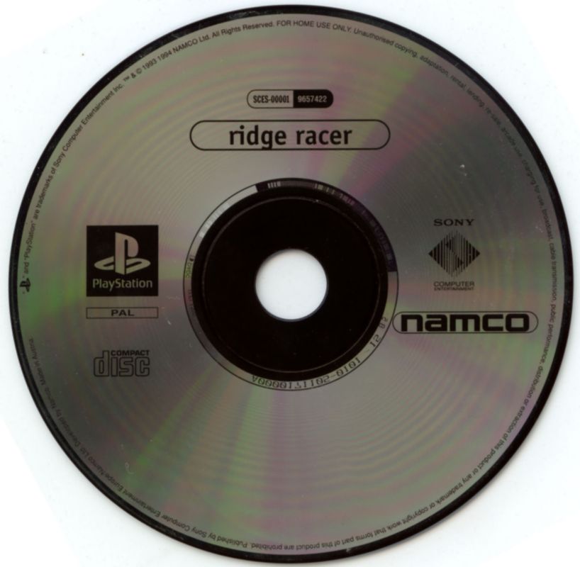 Media for Ridge Racer (PlayStation) (Platinum release)