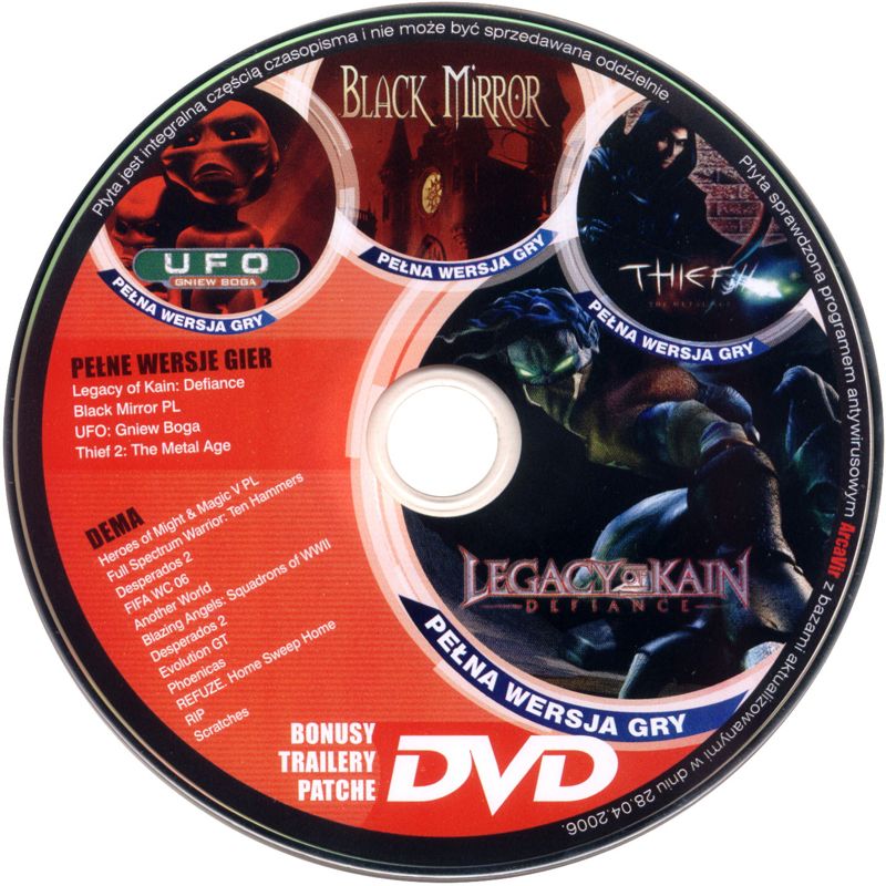Media for Legacy of Kain: Defiance (Windows) (CD-Action magazine #126 (6/2006) covermount - DVD version)