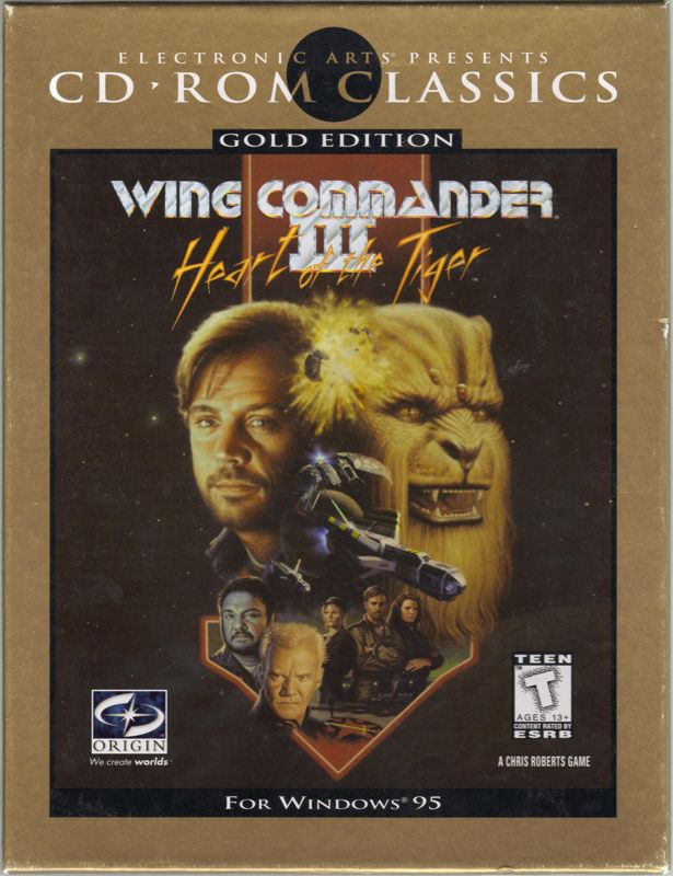 Front Cover for Wing Commander III: Heart of the Tiger (DOS) (EA CD-ROM Classics release)