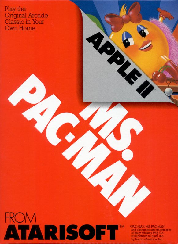 Front Cover for Ms. Pac-Man (Apple II)