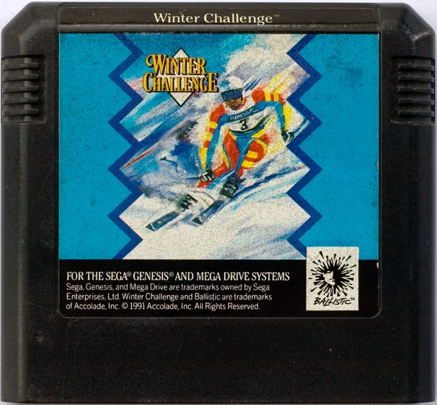 Media for The Games: Winter Challenge (Genesis) (Unlicensed Ballistic release in a cardboard box)