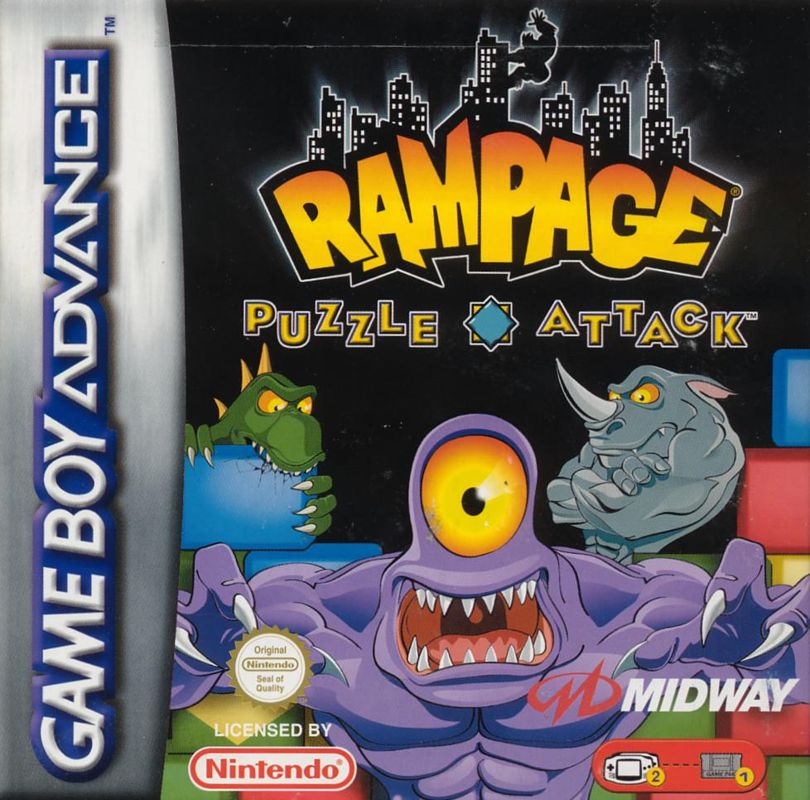 Front Cover for Rampage Puzzle Attack (Game Boy Advance)