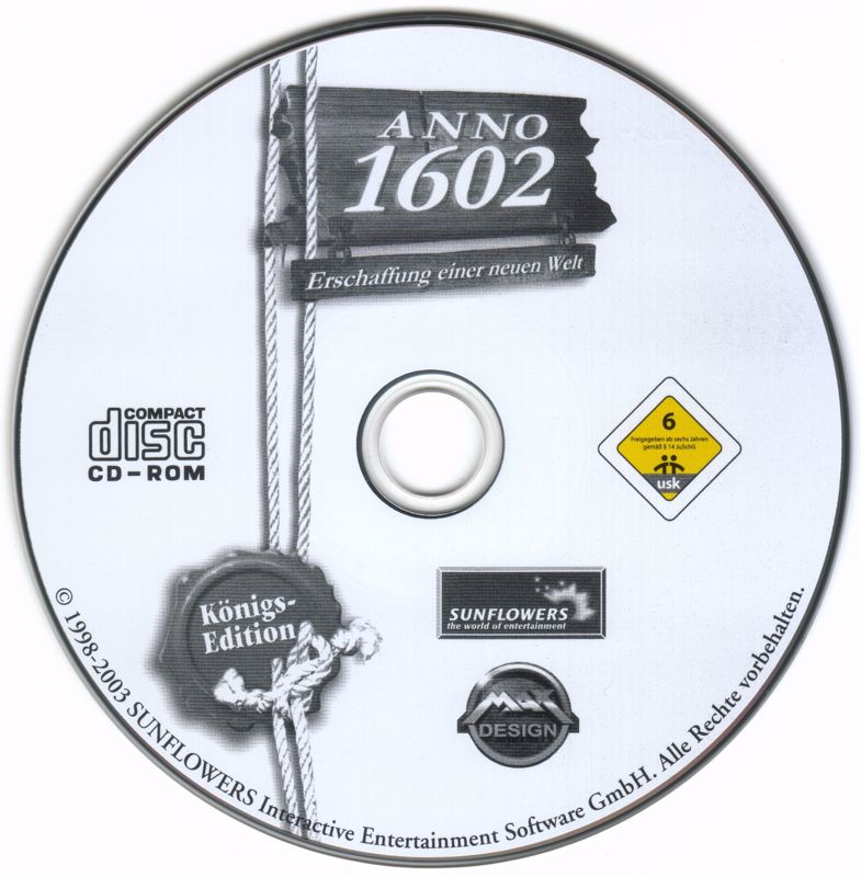Media for 1602 A.D. (Windows) (Die Pyramide release)