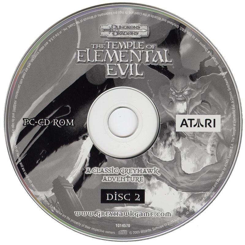 Media for Ultimate Dungeons & Dragons (Windows): Temple of Elemental Evil Game Disc 2