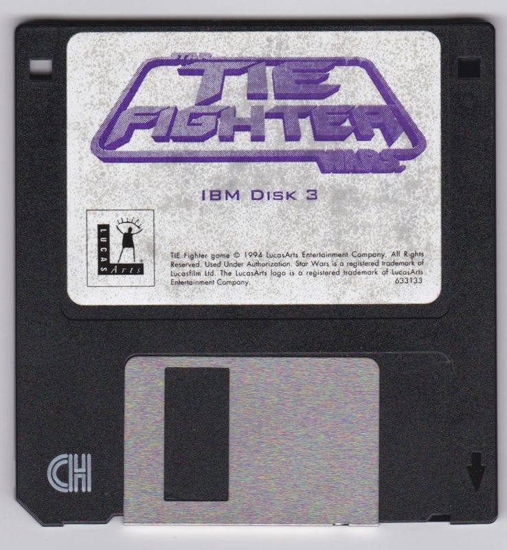 Media for Star Wars: TIE Fighter (DOS): Disk 3
