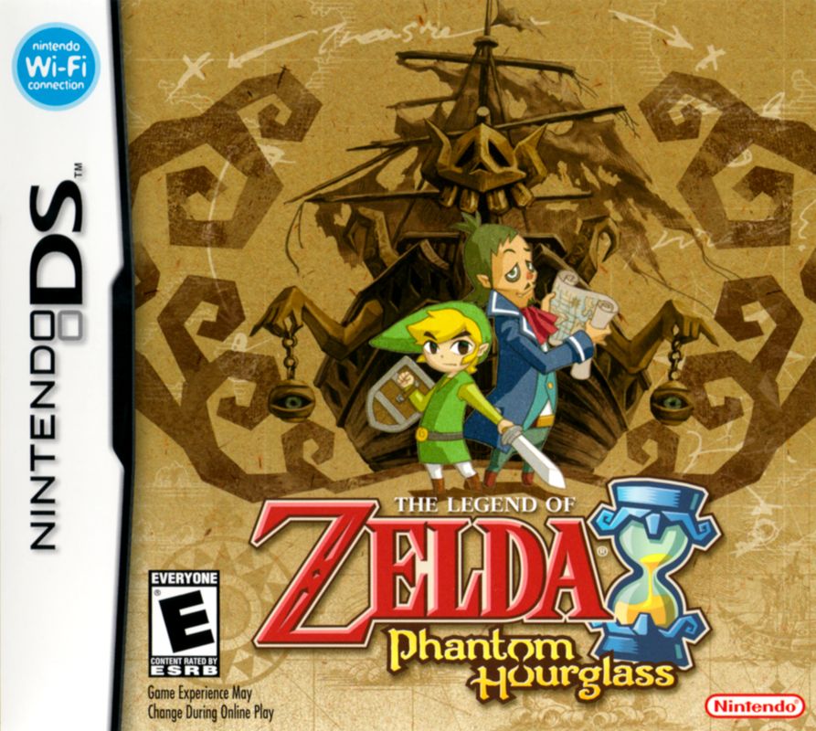Front Cover for The Legend of Zelda: Phantom Hourglass (Nintendo DS)