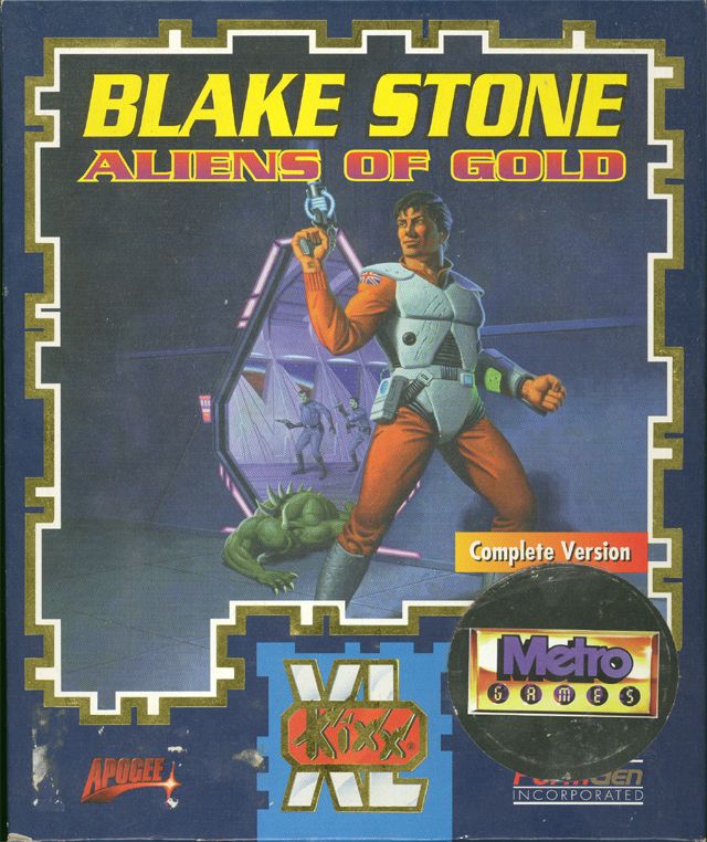 Front Cover for Blake Stone: Aliens of Gold (DOS) (KIXX Release)