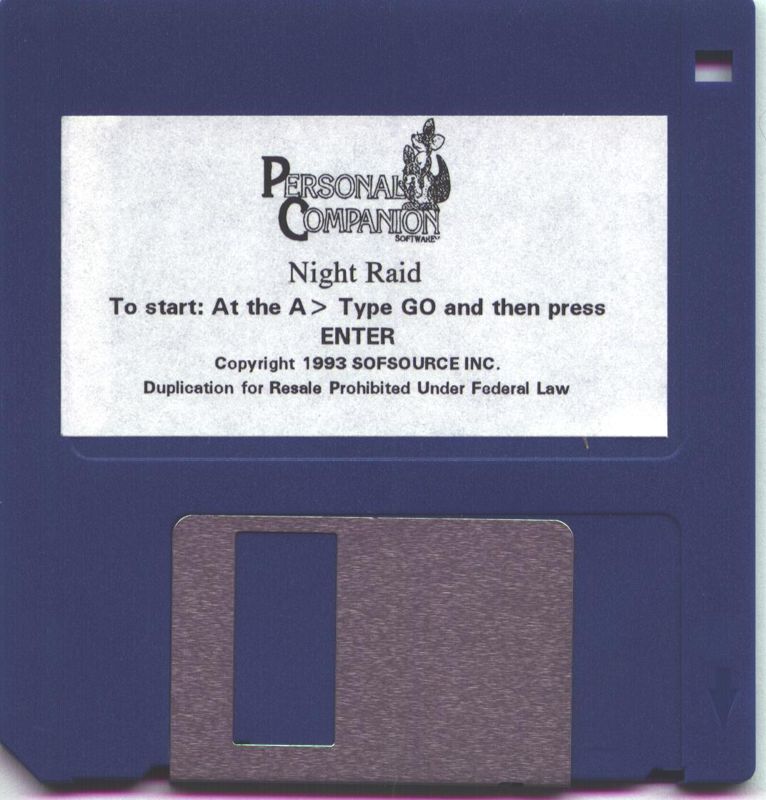 Media for Night Raid (DOS) (Personal Companion Full Version Release)