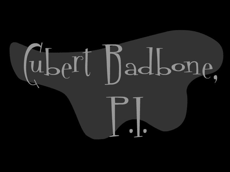 Front Cover for Cubert Badbone, P.I. (Windows)