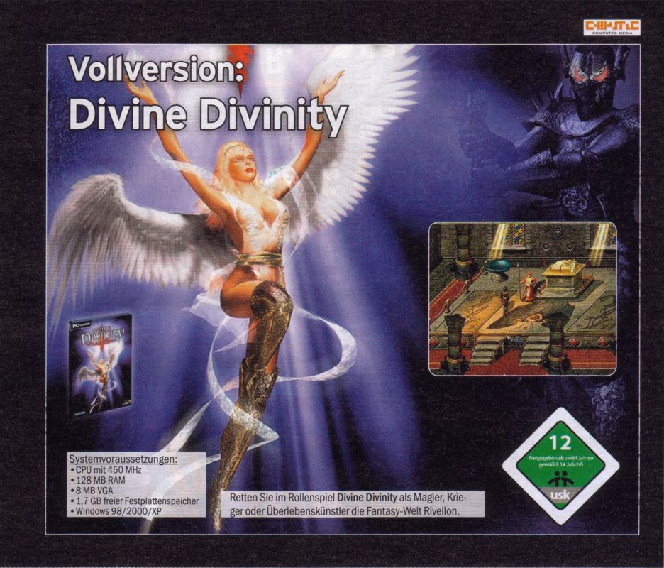 Back Cover for Divine Divinity (Windows) (PC Games 05/07 covermount)
