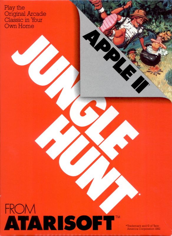 Front Cover for Jungle Hunt (Apple II)