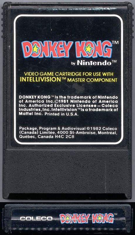 Media for Donkey Kong (Intellivision)