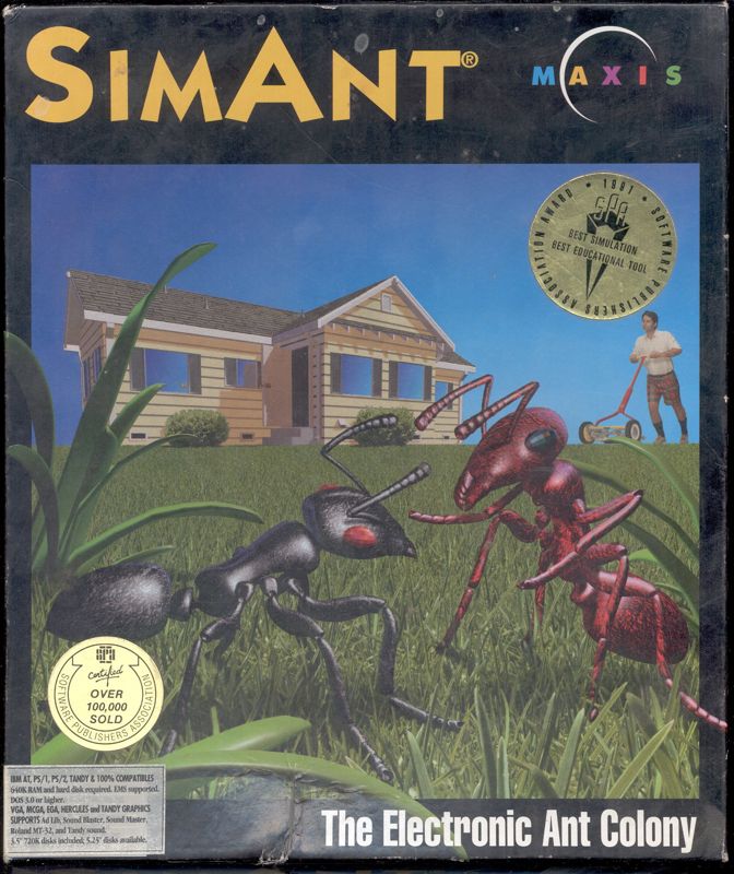 Front Cover for SimAnt (DOS) (Award-Winning release)