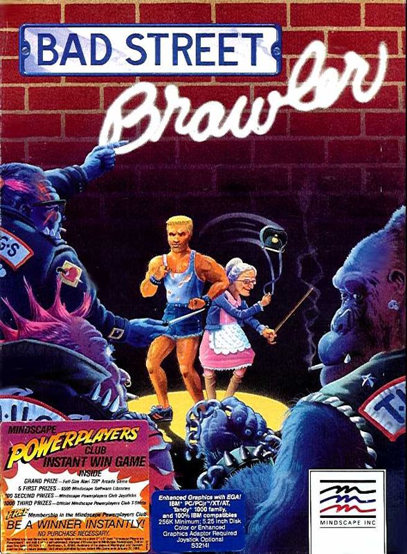 Front Cover for Bad Street Brawler (DOS)
