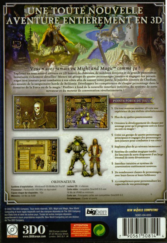 Might and Magic IX cover or packaging material - MobyGames