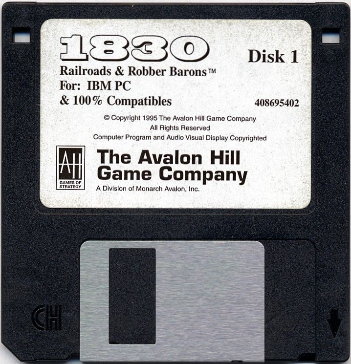 Media for 1830: Railroads & Robber Barons (DOS): Disk 1