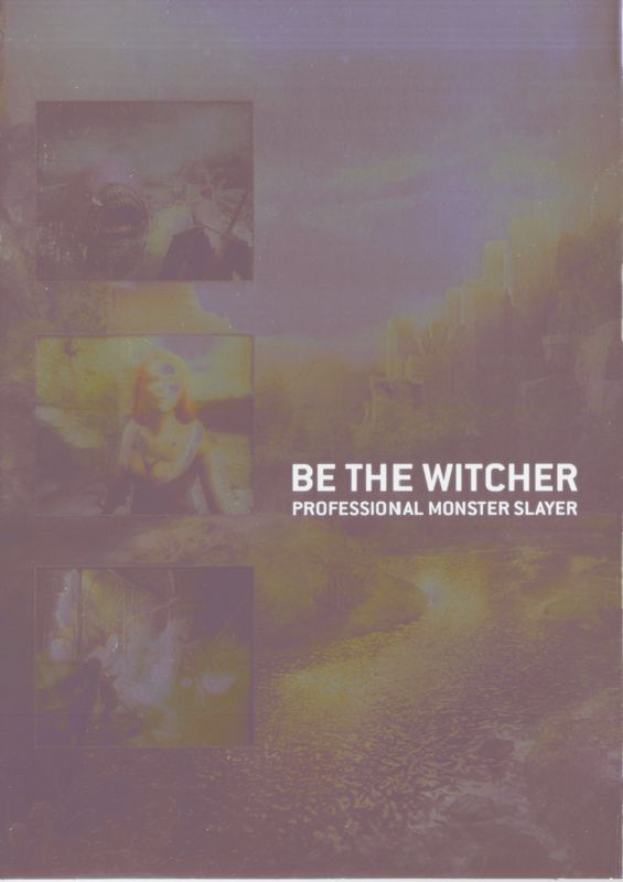 Inside Cover for The Witcher (Windows): Left Side