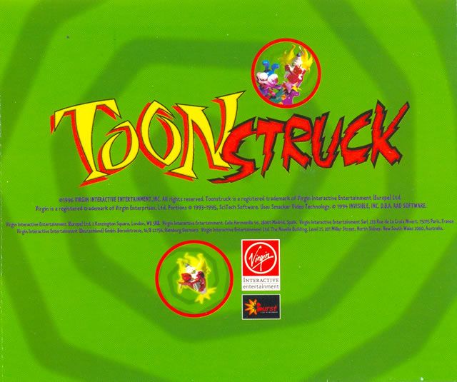 Other for Toonstruck (DOS): Jewel Case - Back