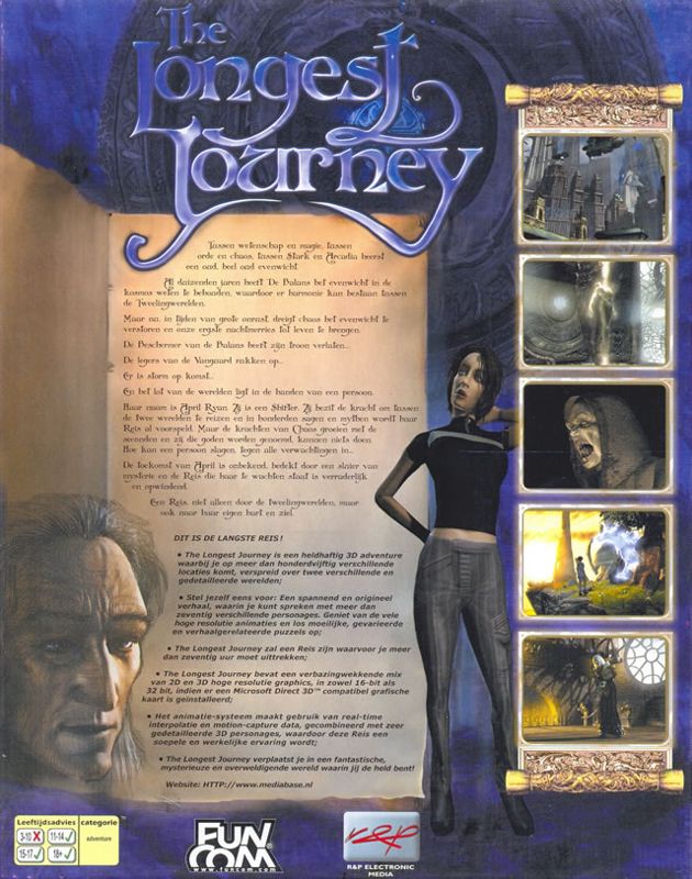 Back Cover for The Longest Journey (Windows)