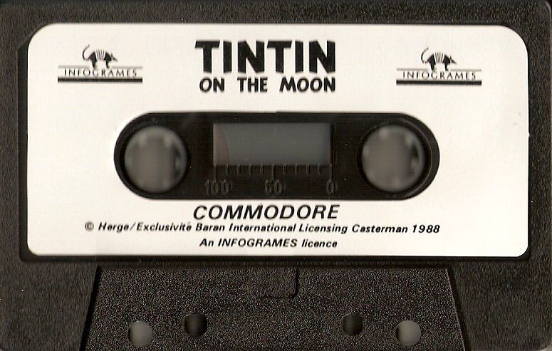 Media for Tintin on the Moon (Commodore 64)