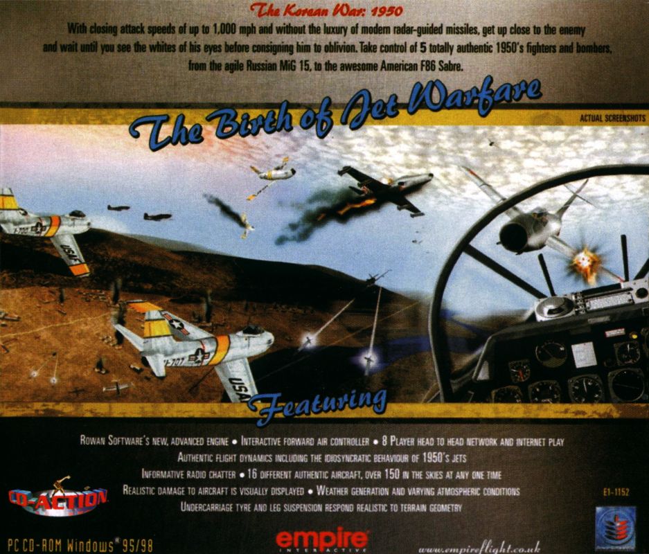 Back Cover for Mig Alley (Windows) (CD-Action magazine #54 (11/2000) covermount)