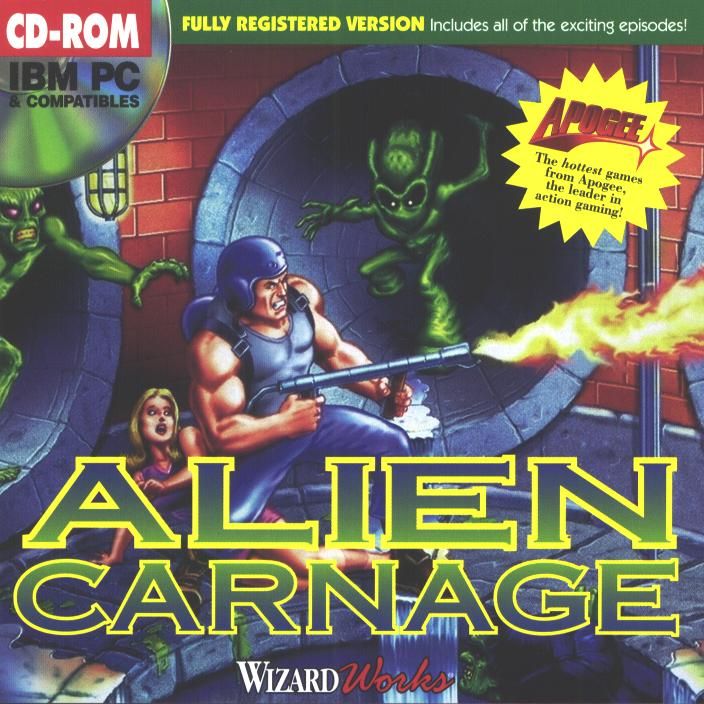 Front Cover for Alien Carnage (DOS) (WizardWorks full version CD release)