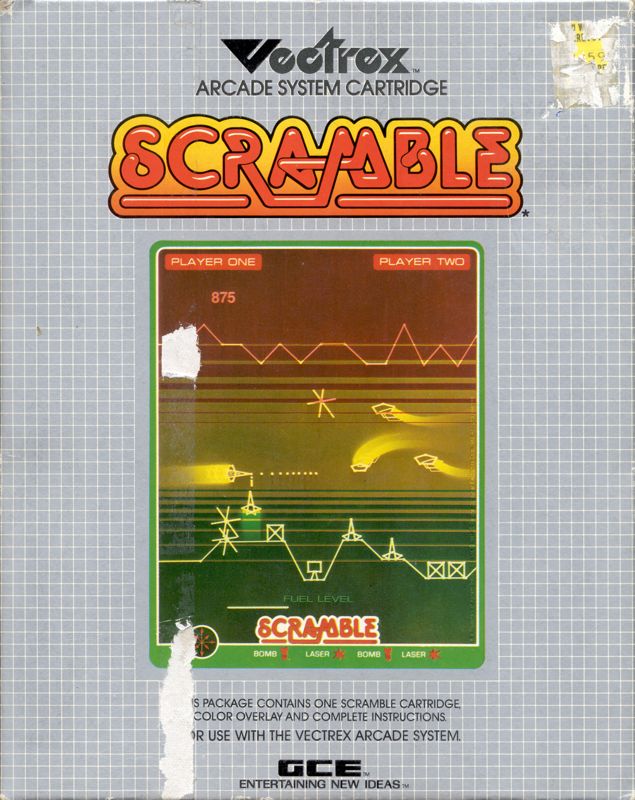 Front Cover for Scramble (Vectrex)