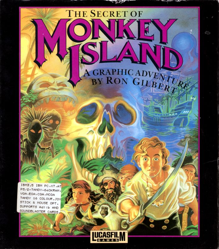 Front Cover for The Secret of Monkey Island (DOS) (Red Hot Software release)